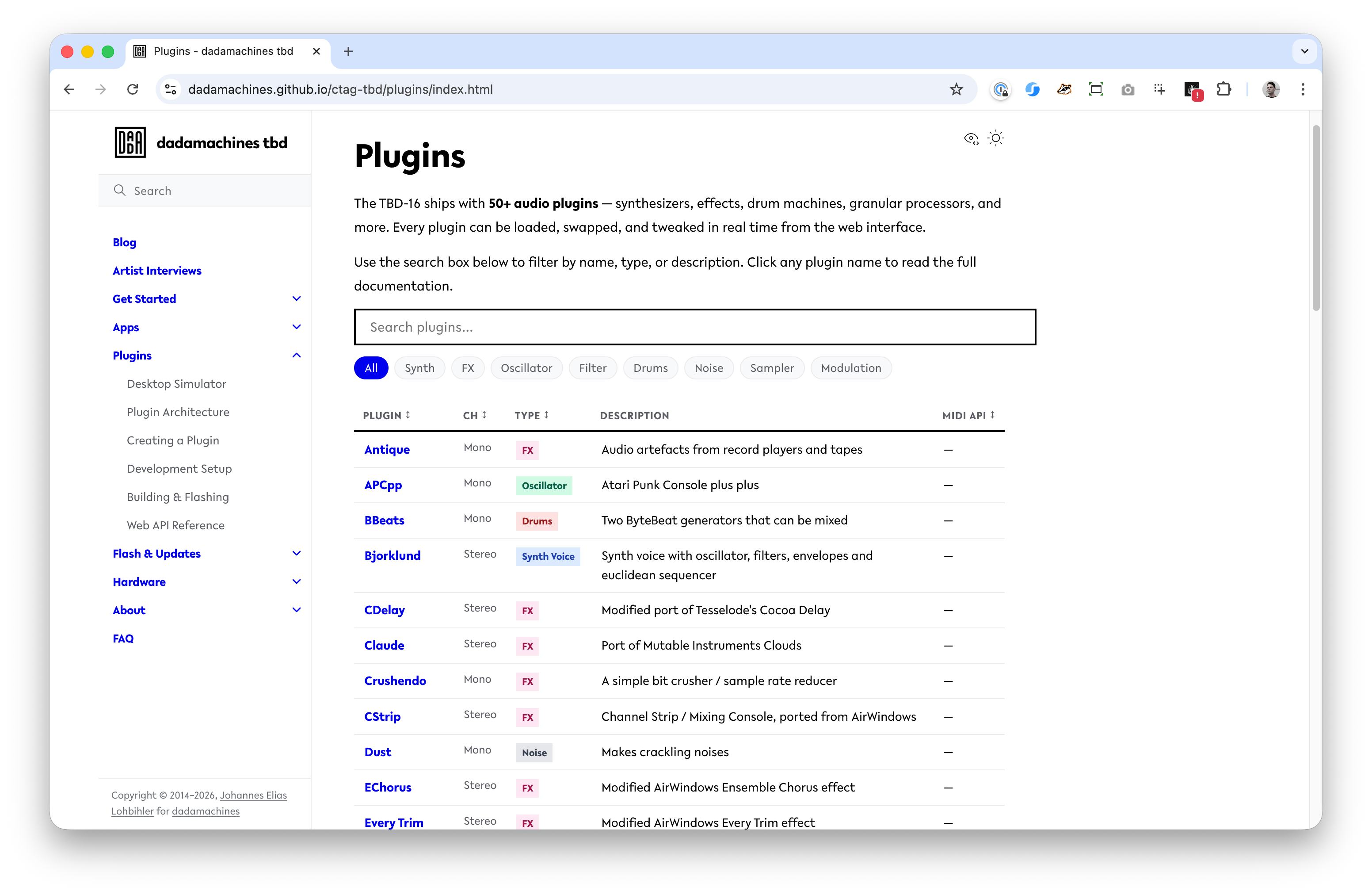 DSP plugins