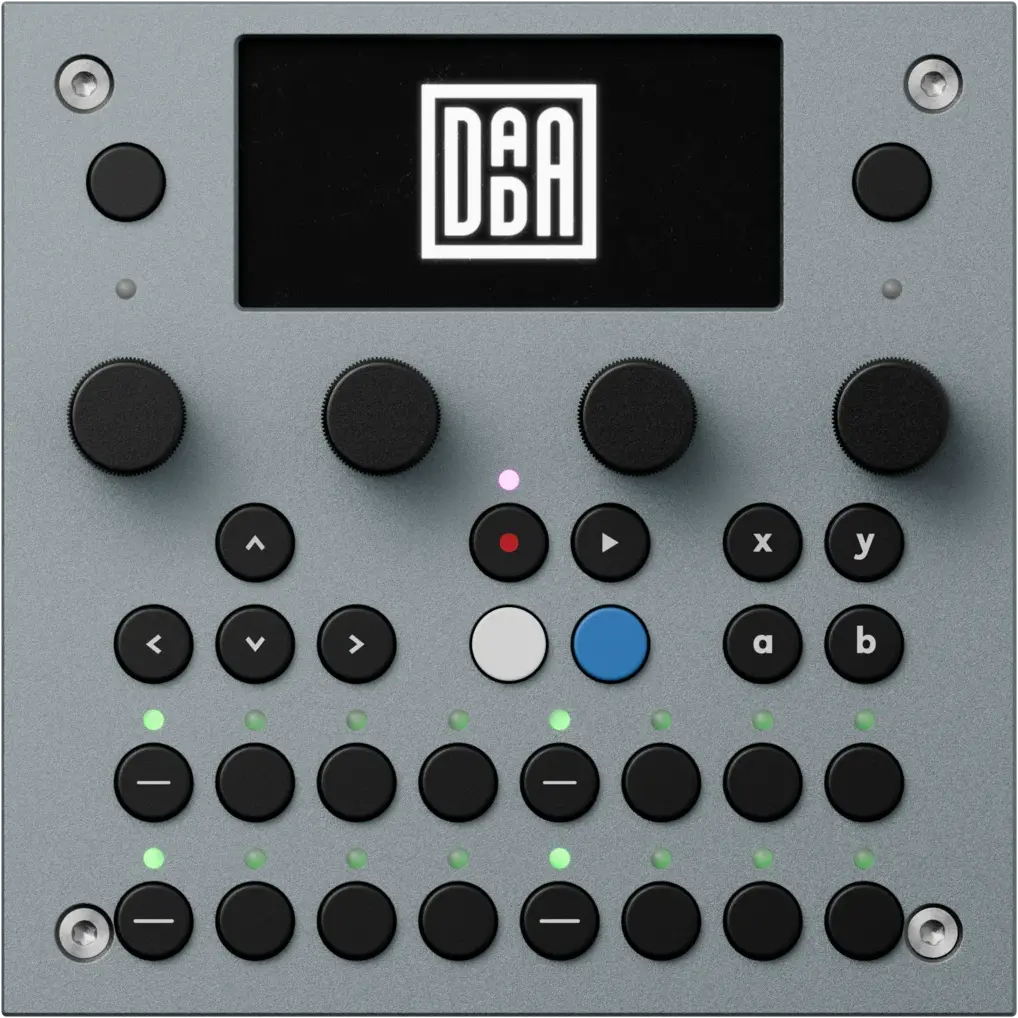 Top view of the TBD-16 showing the full tactile control surface