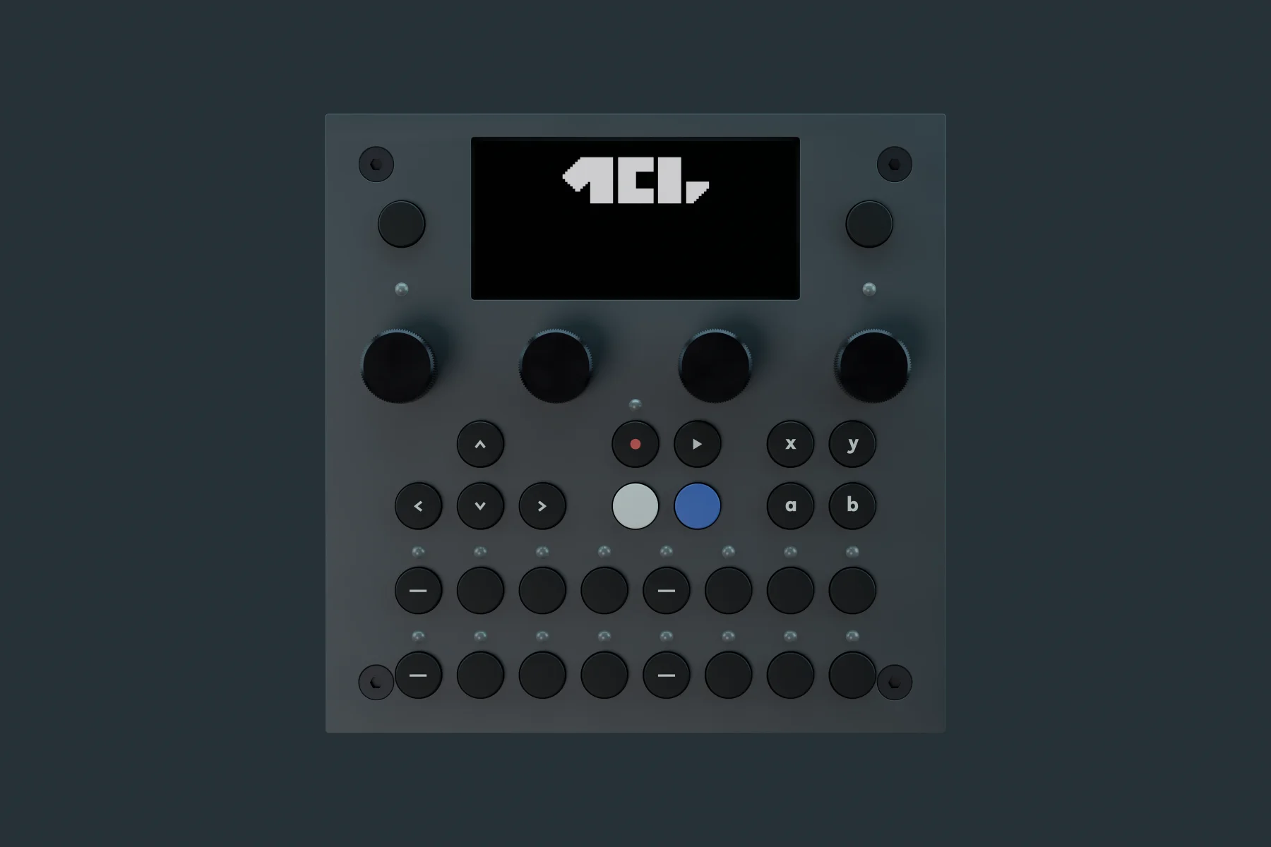 TBD-16 running the MegaCommand Live sequencer app